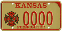 Kansas Firefighter Tag