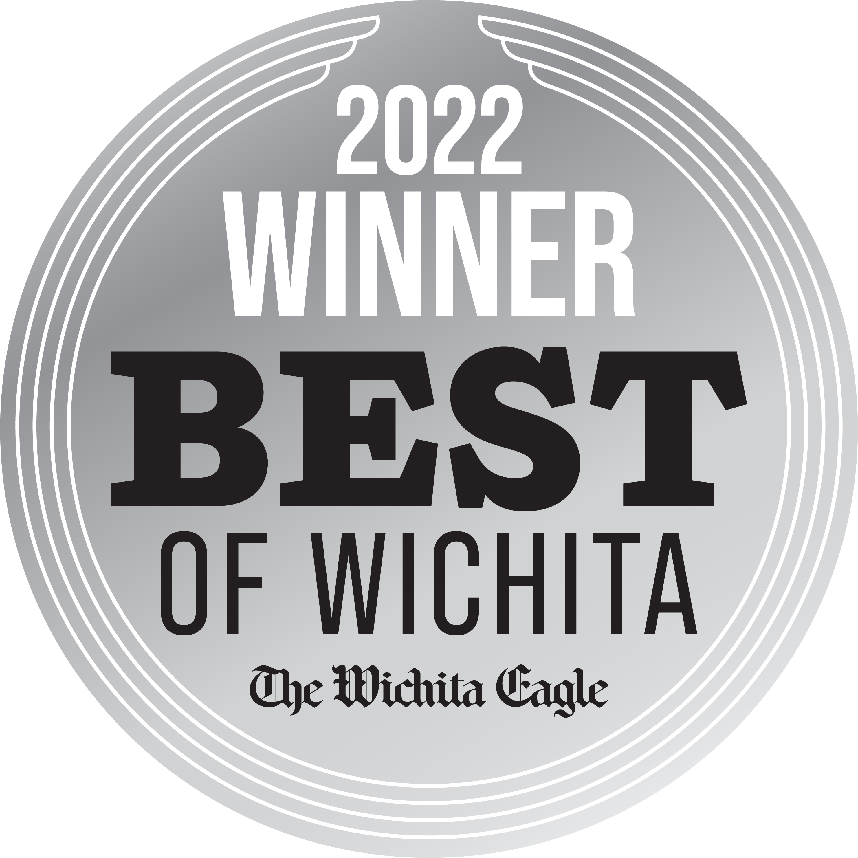 2022 Winner Best of Wichita from Wichita Eagle