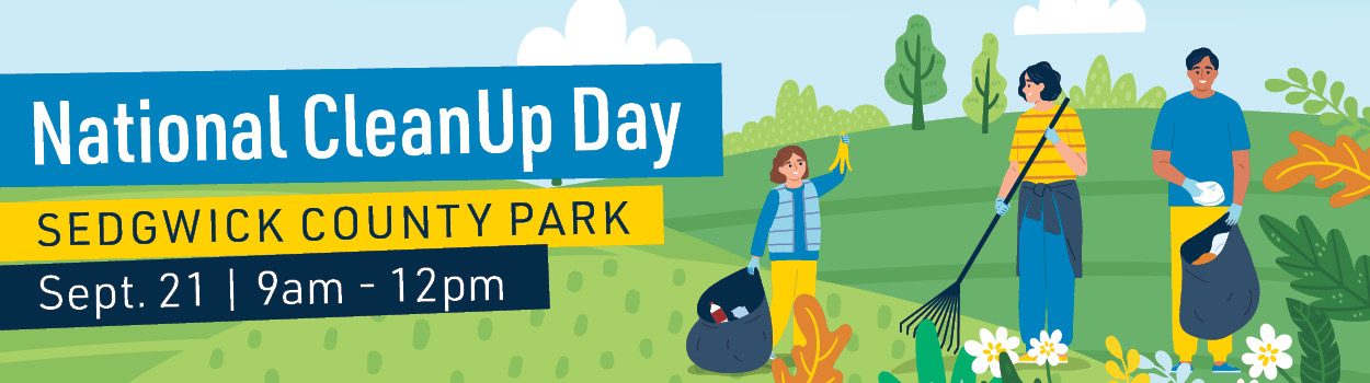 National Clean Up Day at Sedgwick County Park September 21 9am-12pm