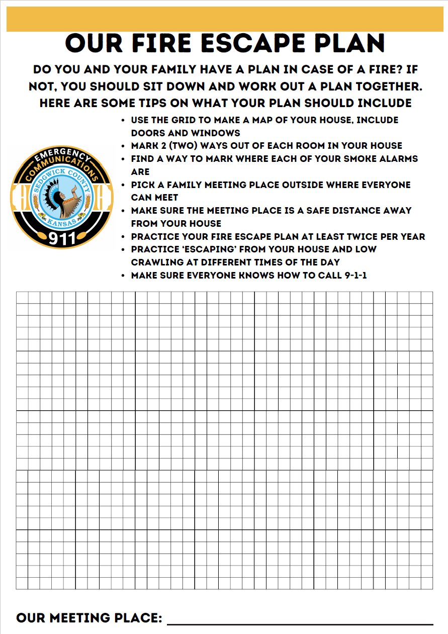 Fire Escape Plan Sheet